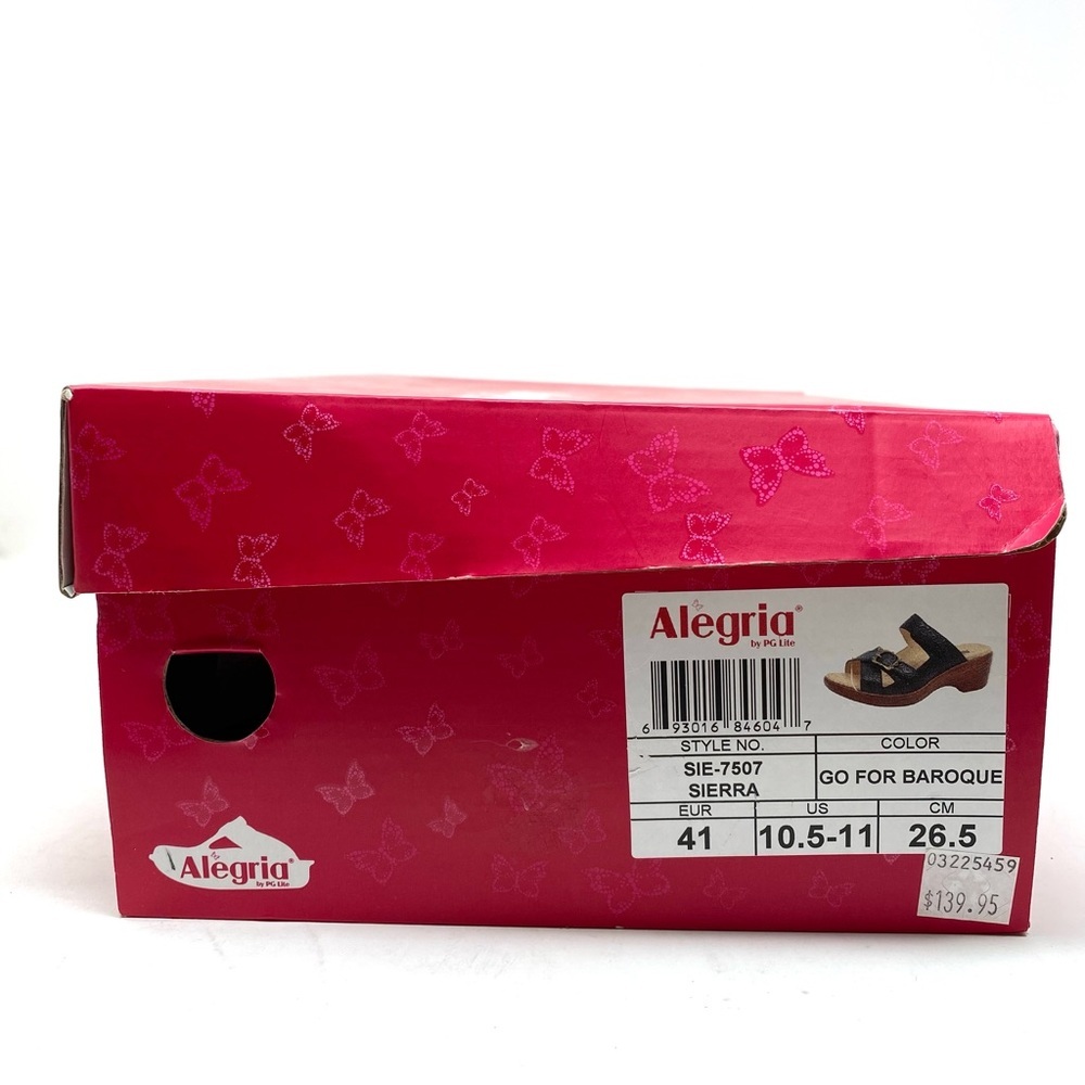 Alegria Sierra Go For Baroque Leather Wedge Sandals | Size 41 | New in Box - Picture 7 of 7